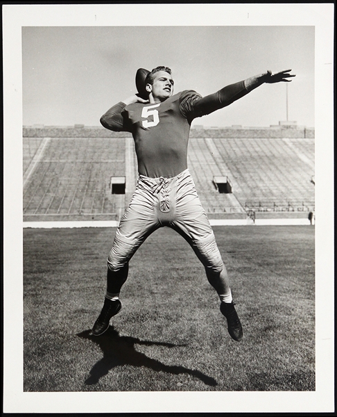 1957-1966 Paul Hornung Green Bay Packers Notre Dame 8"x 10" B&W Photo 