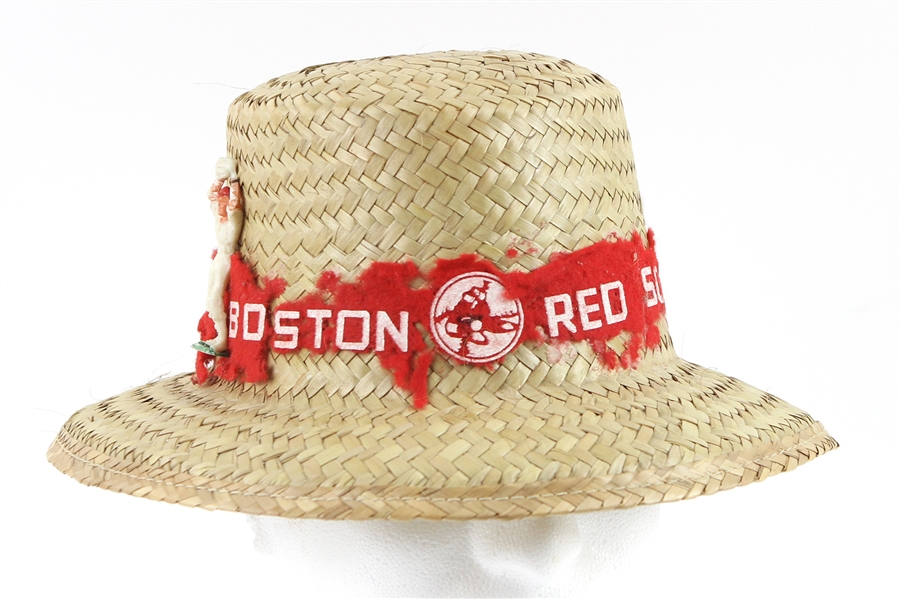 1960s Boston Red Sox Vintage Straw Hat