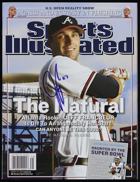2005 Jeff Francoeur Atlanta Braves Signed Sports Illustrated (JSA)