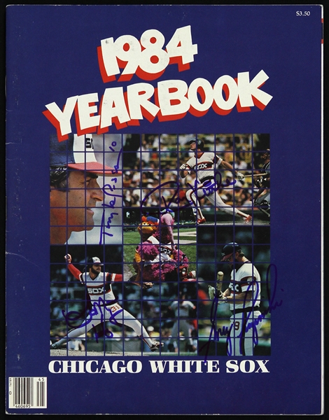 1984 Chicago White Sox Multi-Signed Yearbook Including LaMarr Hoyt, Ron Kittle, and more (JSA)