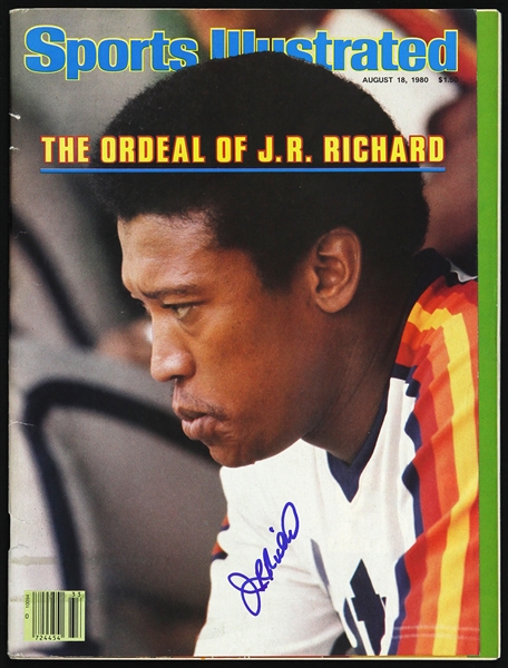 1980 J.R. Richard Houston Astros Signed Sports Illustrated (JSA)