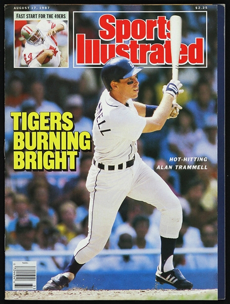 1987 Alan Trammell Detroit Tigers Sports Illustrated 
