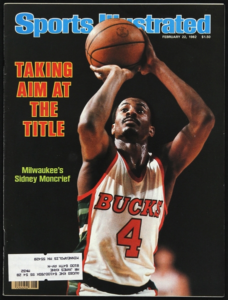 1982 Sidney Moncrief Milwaukee Bucks Sports Illustrated 