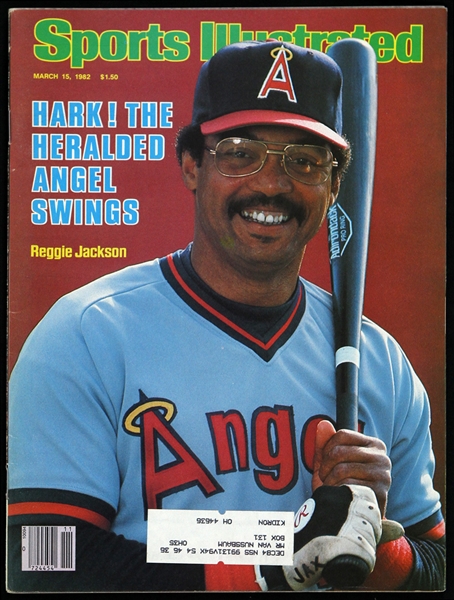 1982 Reggie Jackson California Angels Sports Illustrated 