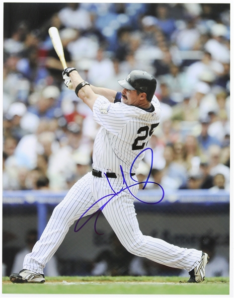 2002-2008 Jason Giambi New York Yankees Signed 11"x 14" Photo (JSA)