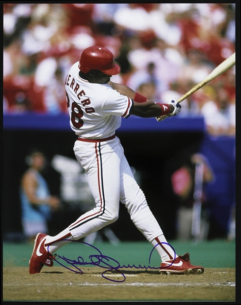 1988-1992 Pedro Guerrero St. Louis Cardinals Signed 11"x 14" Photo (JSA)