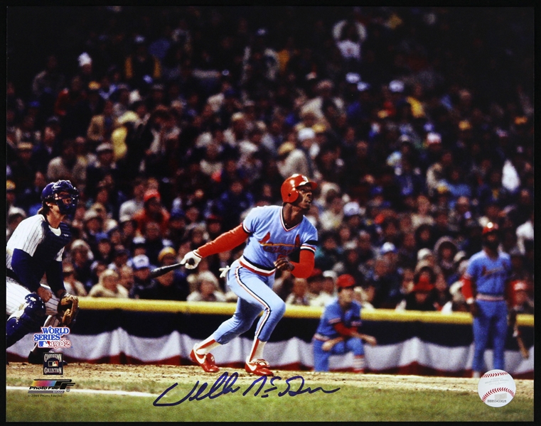 1982-1990 Willie McGee St. Louis Cardinals Signed 11"x 14" Photo (JSA)