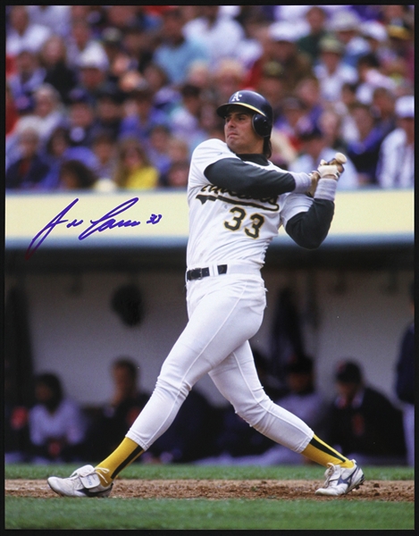 1985-1992 Jose Canseco Oakland As Signed 11"x 14" Photo (JSA)
