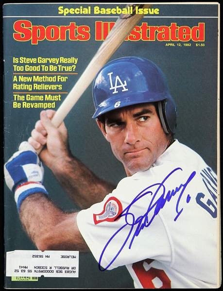 1982 Steve Garvey Los Angeles Dodgers Autographed Sports Illustrated Magazine (JSA)