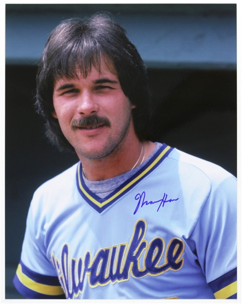 1976-1985 Moose Haas Milwaukee Brewers Signed 11"x 14" Photo (JSA)