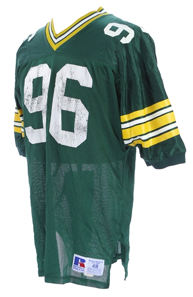 1989-91 Shawn Patterson Green Bay Packers Game Worn Home Jersey (MEARS LOA)
