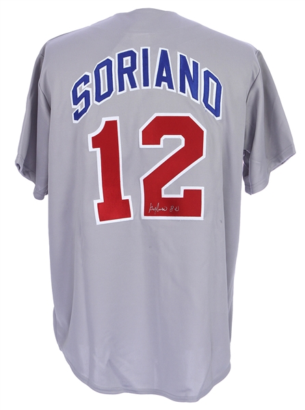 2000s Alfonso Soriano Chicago Cubs Signed Jersey (JSA)