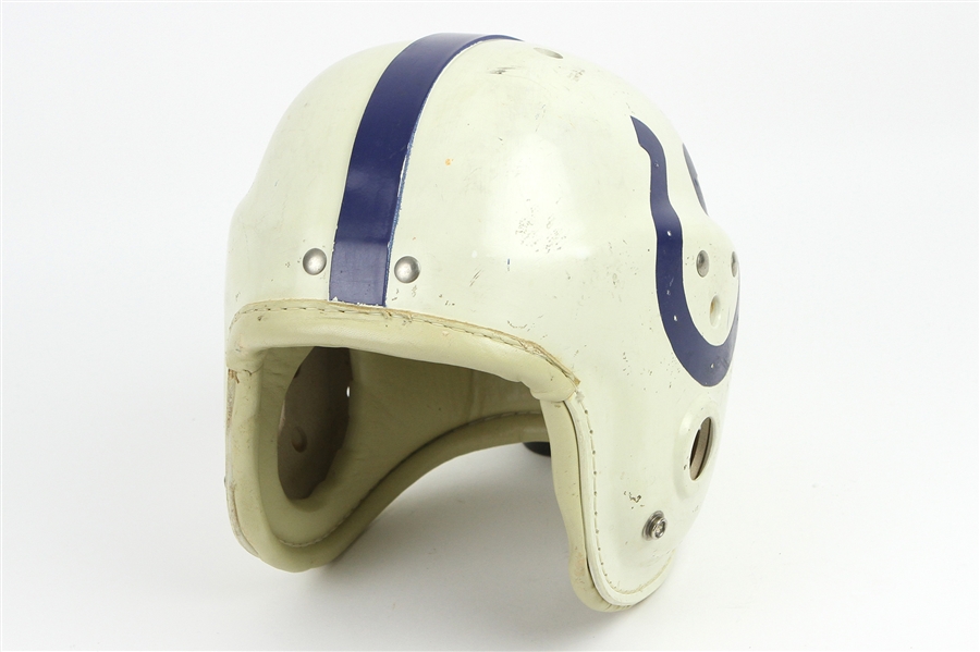 1960s Baltimore Colts MacGregor E700 Football Helmet w/ Geodetic Suspension (MEARS LOA)