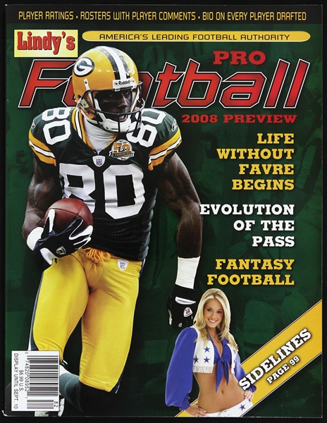 2008 Donald Driver Green Bay Packers Lindys Pro Football Magazine 