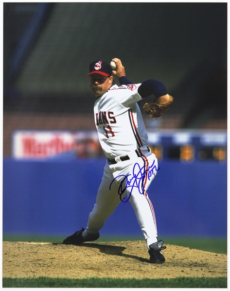 1986-1991 Doug Jones Cleveland Indians Signed 11"x 14" Photo (JSA)