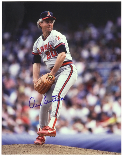 1985-1987 Don Sutton California Angels Signed 11"x 14" Photo (JSA)