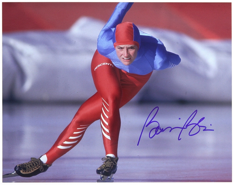 1984-1994 Bonnie Blair Olympic Speed Skater Signed 11"x 14" Photo (JSA)