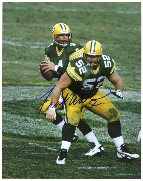 1992-2002 Frank Winters Green Bay Packers Signed 11"x 14" Photo (JSA)