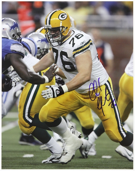 2000-2011 Chad Clifton Green Bay Packers Signed 11"x 14" Photo (JSA)