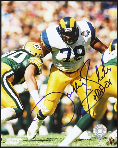 2000s Jackie Slater Los Angeles Rams Signed 8" x 10" Photo (JSA)