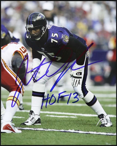 2013 Jonathan Ogden Baltimore Ravens Signed 8" x 10" Photo (JSA)