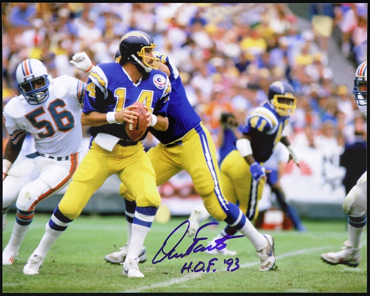 2000s Dan Fouts San Diego Chargers Signed 8" x 10" Photo (JSA)