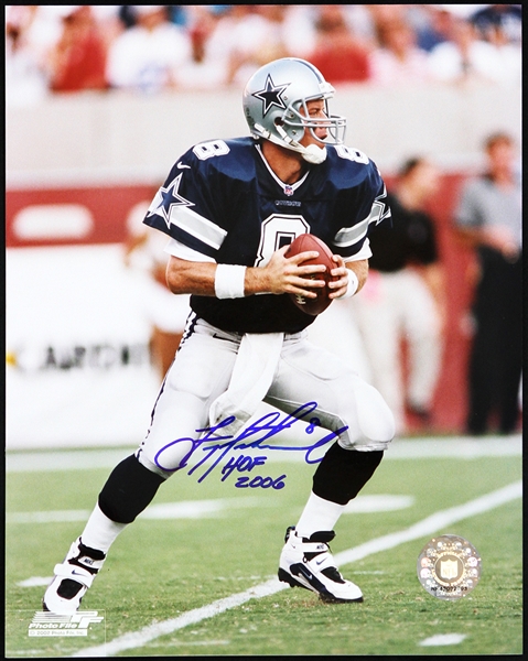 2000s Troy Aikman Dallas Cowboys Signed 8" x 10" Photo (JSA)