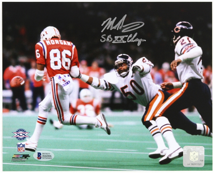 2010s Mike Singletary Chicago Bears Signed 8" x 10" Super Bowl XX NFL Photo (Beckett)