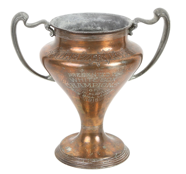 1915 KC RY & Light Co Baseball League Championship Schmelzer Trophy Cup
