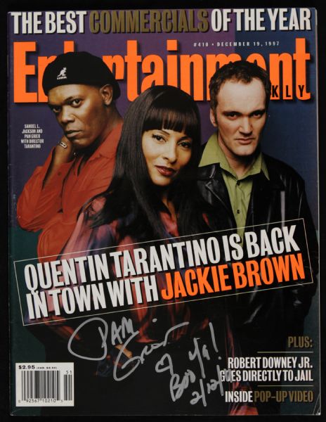 1997 Pam Grier Signed Entertainment Weekly (JSA)