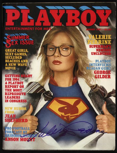 1981 Valerie Perrine Signed Playboy Magazine (JSA)