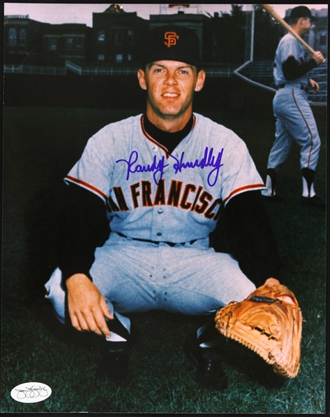 1964-1965 Randy Hundley San Francisco Giants Signed 8"x 10" Color Photo *JSA*