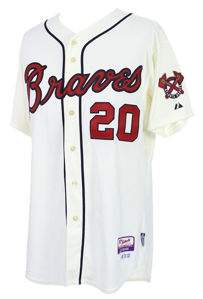 2013 Matt Pagnozzi Atlanta Braves Home Jersey (MEARS LOA/MLB Hologram)