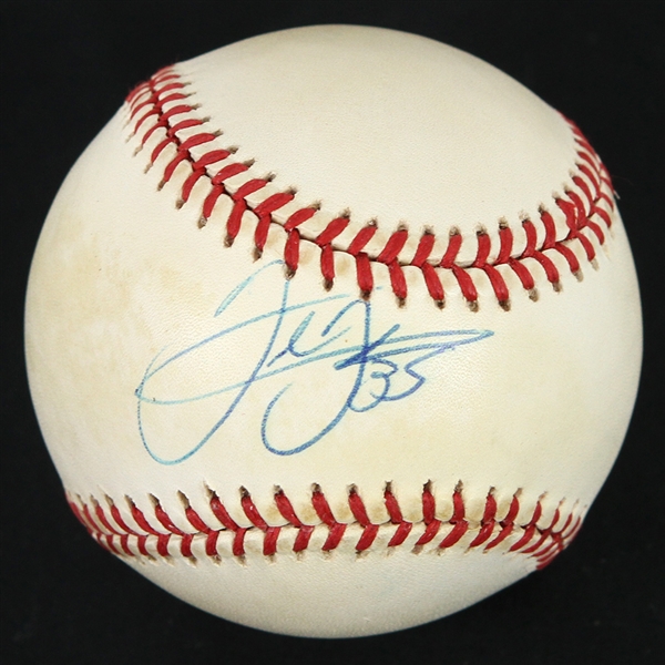1990-94 Frank THomas Chicago White Sox Signed OAL Brown Baseball (PSA/DNA)