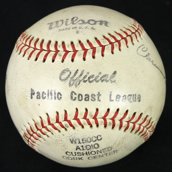 1944-54 Wilson Official Pacific Coast League PCL Clarence Rowland Baseball (MEARS LOA)