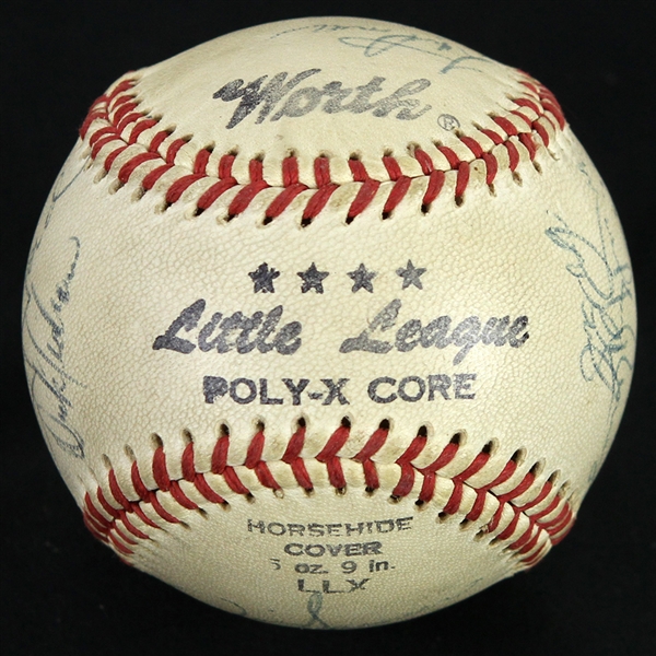 1980 Multi Signed Worth Baseball w/ 14 Signatures Including Mickey Mantle, Whitey Ford, Luis Tiant & More (JSA)