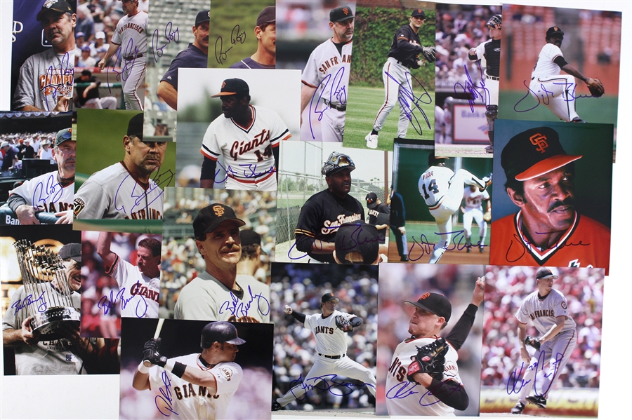 1980s-2000s San Francisco Giants Signed 8x10 Color Photos (Lot of 110+) (JSA)
