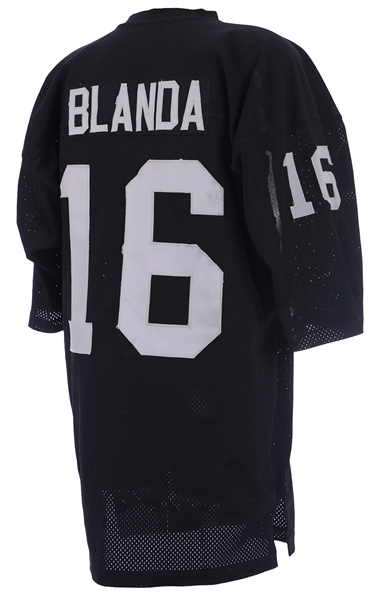 1975 George Blanda Oakland Raiders Game Worn Home Jersey (MEARS A9)