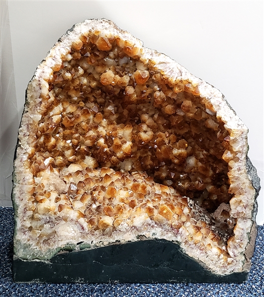 Large Citrine Spectacular Color Amethyst Geode