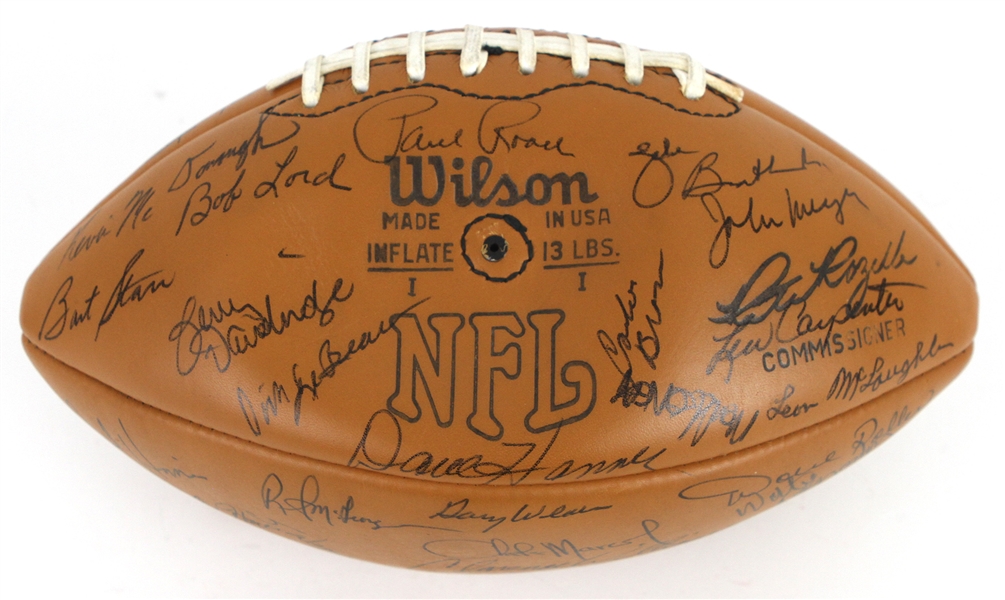 1976 Green Bay Packers Team Signed ONFL Rozelle Football w/ 50+ Signatures Including Bart Starr, Clarence Williams, Mike McCoy & More (*Full JSA Letter*)