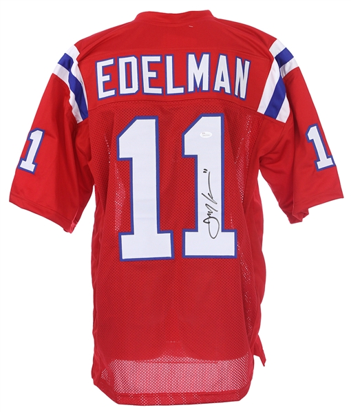 2010s Julian Edelman New England Patriots Signed Throwback Jersey (*JSA*)