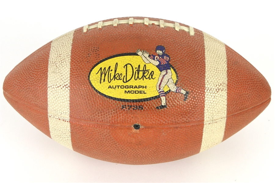 1960s Mike Ditka Chicago Bears MacGregor Autograph Model Football