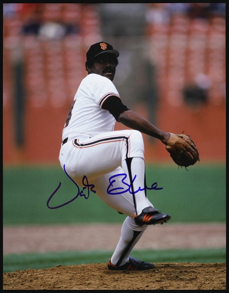 1978-1981 Vida Blue San Francisco Giants Signed 11"x 14" Photo (JSA)