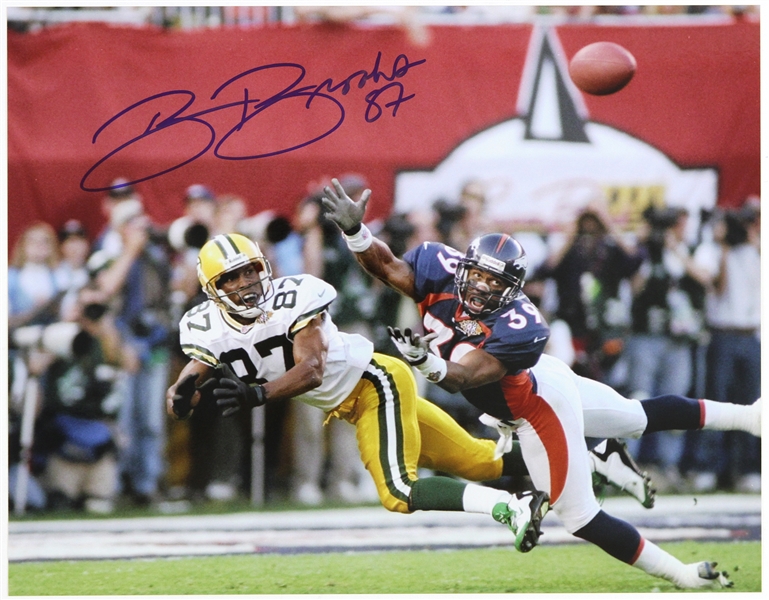 1992-1998 Robert Brooks Green Bay Packers Signed 11"x 14" Photo (JSA)