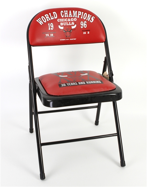 1996 NBA Champion Chicago Bulls Padded Folding Chair