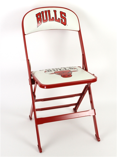 1990s (early) Chicago Bulls Padded Folding Chair
