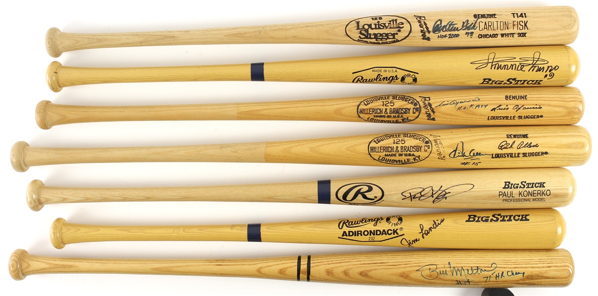 1950s-2000s Chicago White Sox Bat Collection - Lot of 14 w/ 10 Signed Including Dick Allen, Minnie Minoso, Luis Aparicio, Bill Melton & More (JSA) 