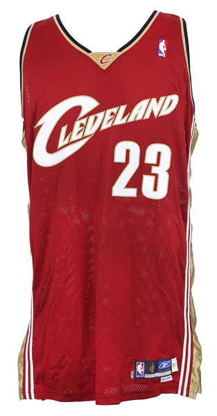 2003-04 LeBron James Cleveland Cavaliers Road Jersey (MEARS A5) Rookie Season