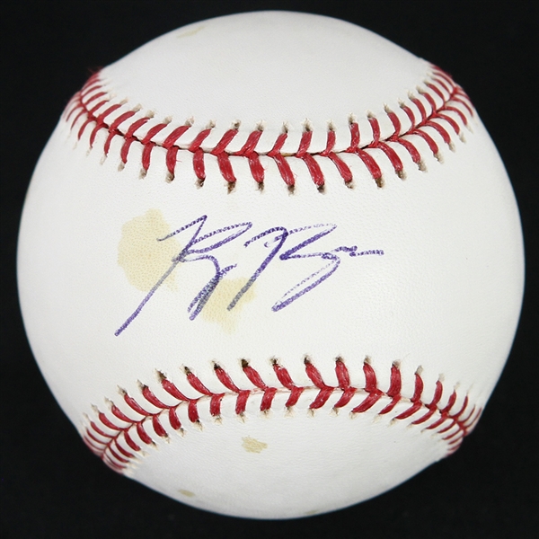 2007-12 Ryan Braun Milwaukee Brewers Signed OML Selig Baseball (PSA/DNA & MLB Hologram)