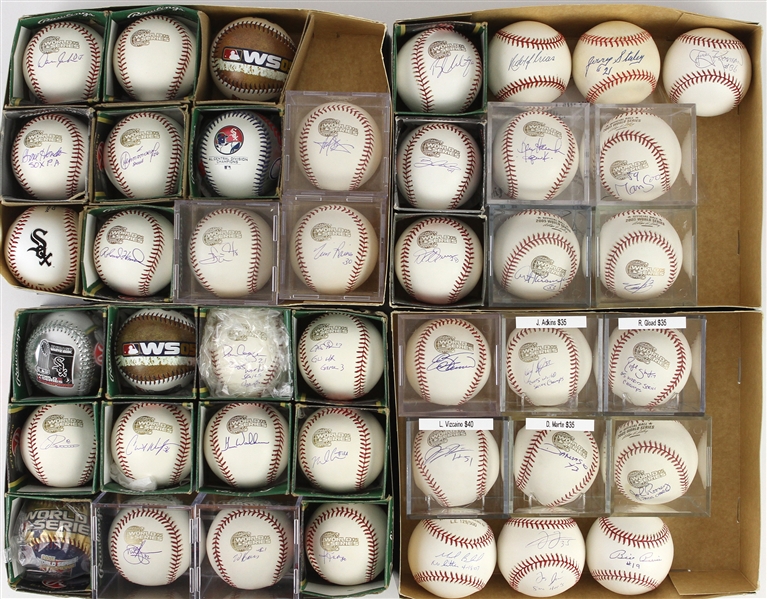 1950s-2000s Chicago White Sox Memorabilia Collection - Lot of 700+ w/ Pocket Schedules, 2005 World Series Single Signed Baseballs, Trading Cards & More (JSA)